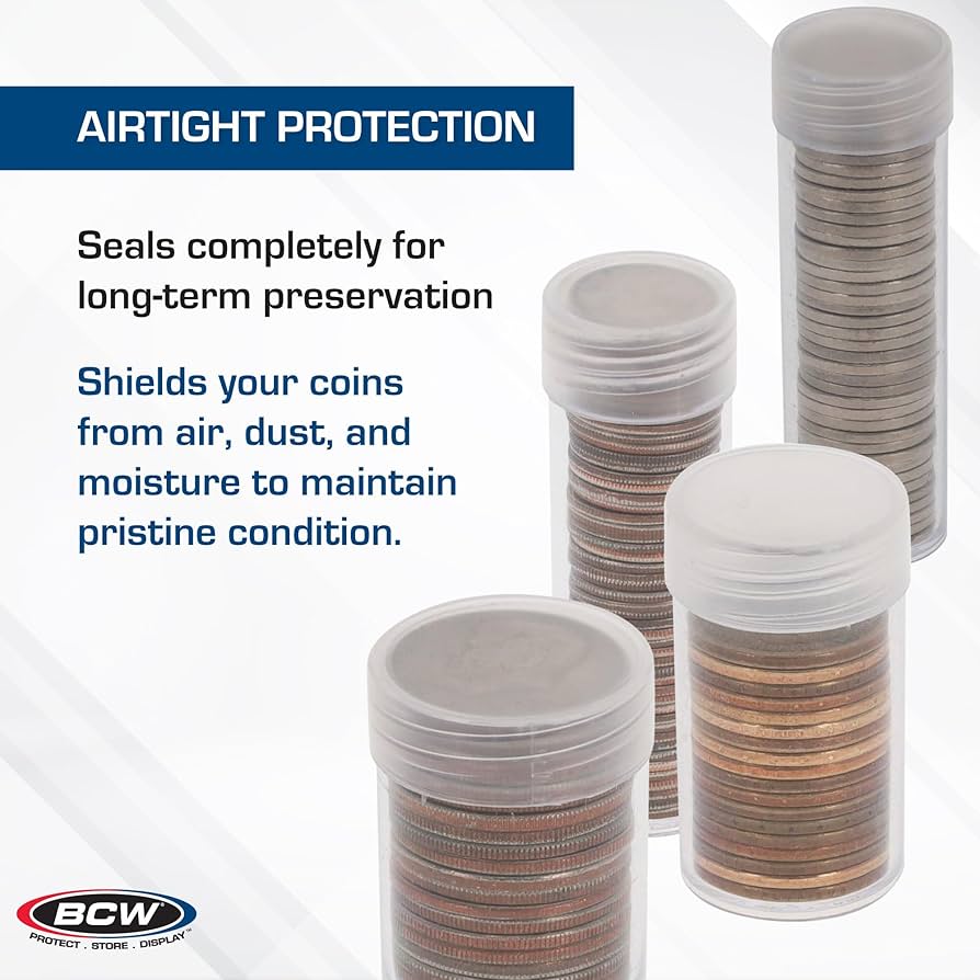 Archival Coin Storage Tubes