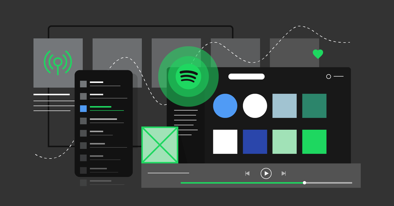 Infographic contrasting Spotify 87% zero-payout tracks pie chart with blockchain royalty streams to indie artists and investors