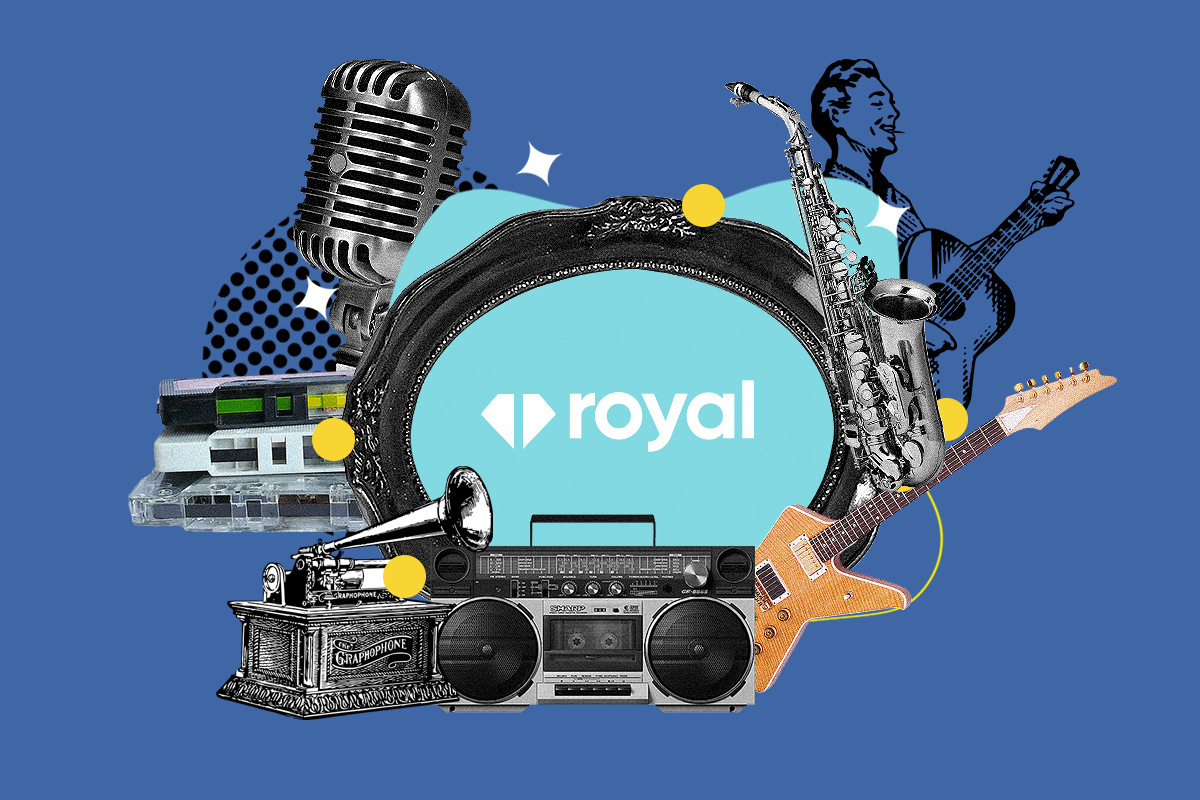 Royal NFT music royalties platform interface