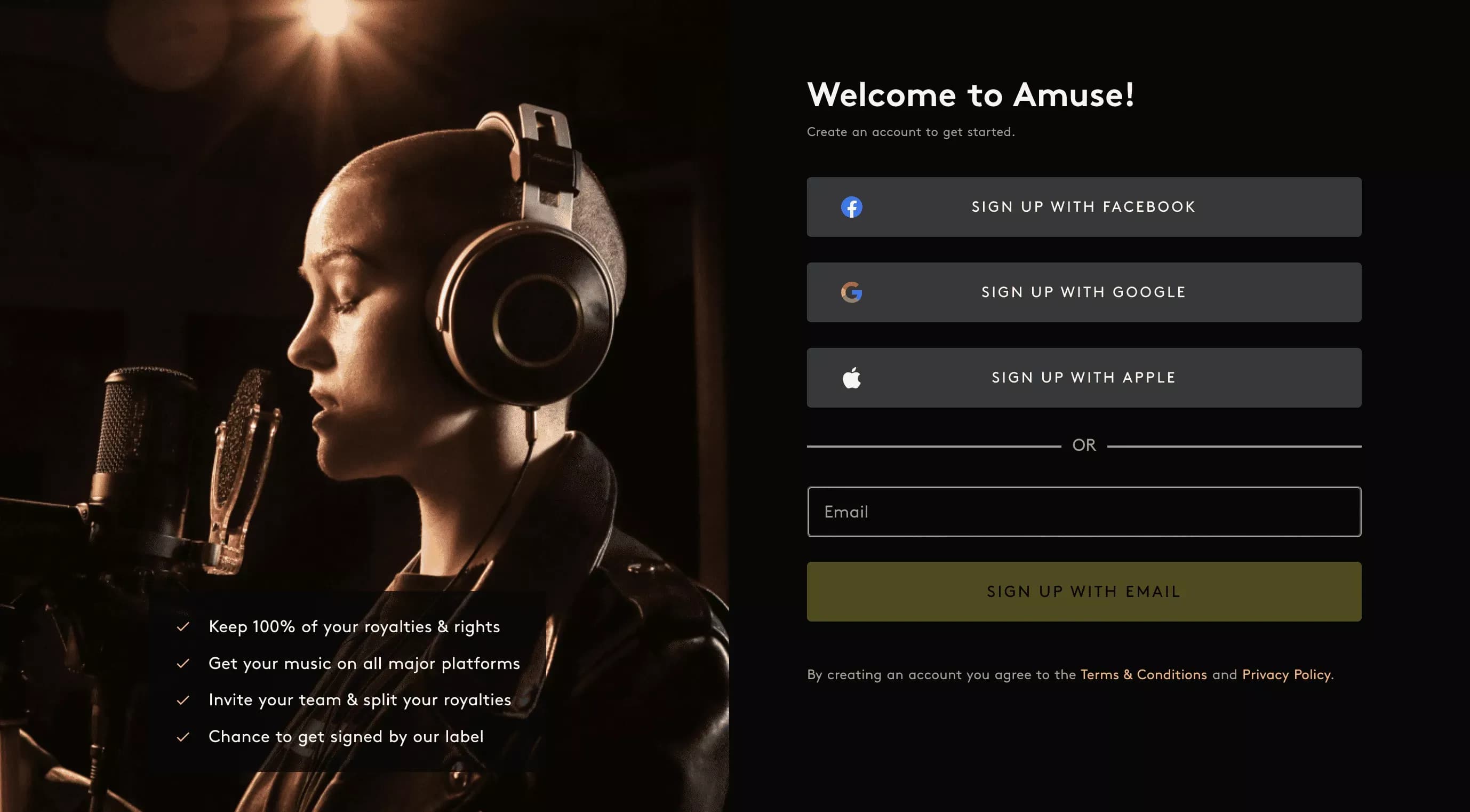 Ownable Music royalty shares dashboard